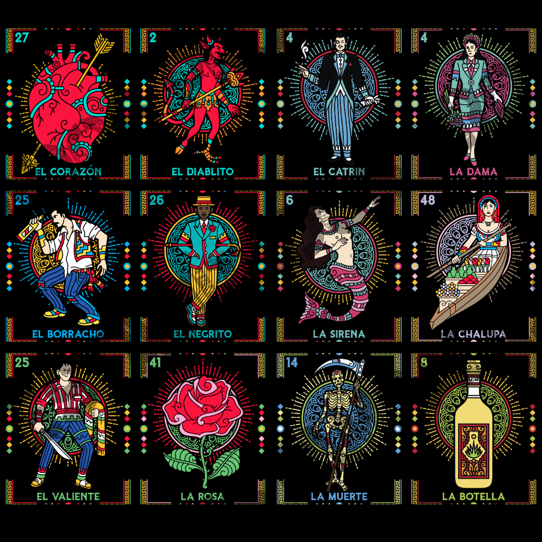 Inspirados en la Lotería Mexicana